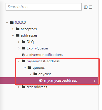Anycast queue Anycast queue